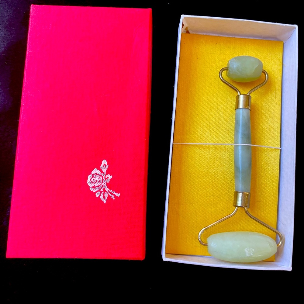 Jade, facial massage tool.